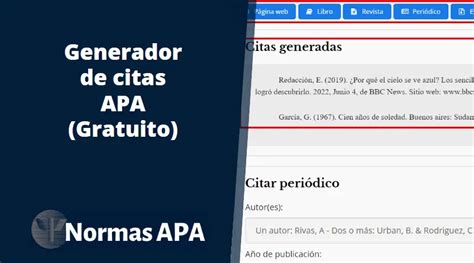 convertidor de links a normas apa|Generador de citas gratuito: APA, MLA y estilo Chicago